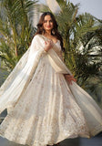 Festive White Embroidered Georgette Anarkali Set Online Shopping