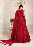 Festive Red Embroidered Net Anarkali Kurta Set Online Shopping