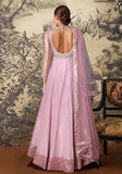 Festive Pink Hand Embroidered Anarkali Set With Dupatta Online Shopping