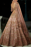 Dolly J Blush peach bridal lehenga set Online Shopping