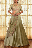 Dolly J Pastel green lehenga set Online Shopping