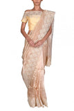 Dev R Nil Golden tissue sari set Online Shopping