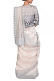 Dev R Nil Grey embellished tissue sari set Online Shopping