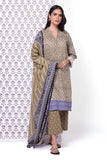 Khaadi Kurta | Embroidered EET245188A Olive Online Shopping