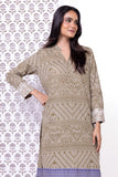 Khaadi Kurta | Embroidered EET245188A Olive Online Shopping