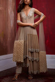 Esha Sethi Thirani Nude tiered tunic set Online Shopping