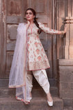 Gopi Vaid Ivory floral printed embroidered kurta set Online Shopping