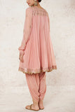 Gopi Vaid Pink short kurta and dhoti set Online Shopping