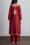 Torani Red kurta and farshi set Online Shopping