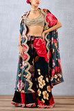 Torani Floral print jacket sharara set Online Shopping