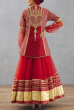 Torani Red embroidered sharara set Online Shopping