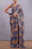 Torani Purple floral printed sari Online Shopping