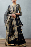 Torani Black embroidered sharara set Online Shopping