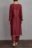 Torani Maroon embroidered kurta set Online Shopping