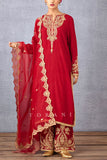 Torani Red gota embroidered kurta set Online Shopping