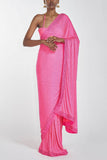 Itrh Rose crystal sari set Online Shopping