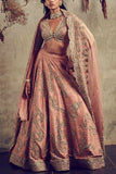 Jayanti Reddy Peach embroidered lehenga set Online Shopping