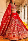 Jayanti Reddy Red embroidered lehenga set Online Shopping