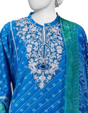 Blue Lawn Embroidered 2PC-JLAWN-S-JDS-25-1001-S Juniad Jamshaid Brand Original Fabrics