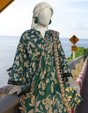 Green Lawn Printed 2PC-JLAWN-S-JDS-25-1010-S Juniad Jamshaid Brand Original Fabrics