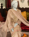 3PC-JJLS-S-JFU-25-702 Off White Organza Embroidered Junaid Jamshaid Brand Original Fabrics