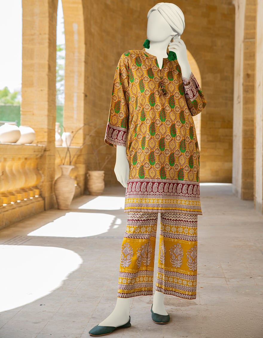 Junaid Jamshaid Mustard 2 PC | JLAWN-S-JST-24-1657 Online Shopping ...