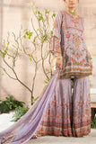 Kalista Lilac floral gharara set Online Shopping