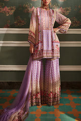 Kalista Lilac kurta gharara set Online Shopping