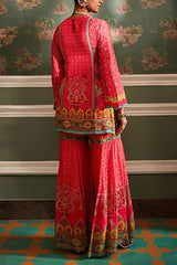 Kalista Hot pink kurta and gharara set Online Shopping