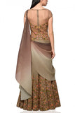 Mandira Wirk Embroidered sari gown Online Shopping