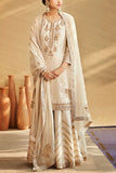 Matsya Ivory chanderi silk sharara set Online Shopping