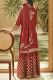 Matsya Red embroidered sharara set Online Shopping