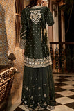 Matsya Green rich embroidered sharara set Online Shopping