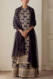 MimamsAa by Ankita Singh Black brocade kurta and pants Online Shopping