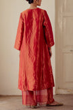 MimamsAa by Ankita Singh Rustic red tissue silk kurta set Online Shopping