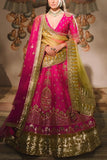 Masaba Rani pink floral embroidered lehenga set Online Shopping