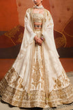 Masaba Ivory zardozi embroidery lehenga cape set Online Shopping