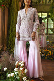 Mynah's Reynu Taandon Pink embroidered sharara set Online Shopping