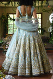 Mynah's Reynu Taandon Blue embellished lehenga set Online Shopping