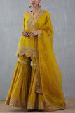 Nidhi Tholia Mustard sharara set Online Shopping