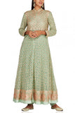 Nidhi Tholia Aqua mint embellished kurta set Online Shopping