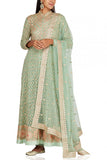 Nidhi Tholia Aqua mint embellished kurta set Online Shopping