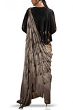 Neha Tarun Black and grey drape set Online Shopping