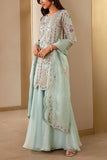 Osaa by Adarsh Teal embroidered kurta set Online Shopping