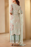 Osaa by Adarsh Frost blue silk kurta set Online Shopping