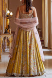 Osaa by Adarsh Honey gold embroidered lehenga set Online Shopping