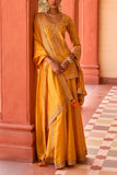 Punit Balana Mustard marodi embroidery sharara set Online Shopping