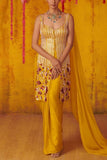 Masumi Mewawalla Yellow embellished dhoti and kurta set Online Shopping