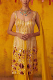 Masumi Mewawalla Yellow embellished dhoti and kurta set Online Shopping