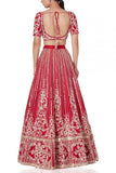 Masumi Mewawalla Red embroidered lehenga set Online Shopping